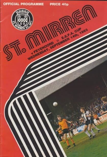 St Mirren v Feyenoord   14-Sep-1983