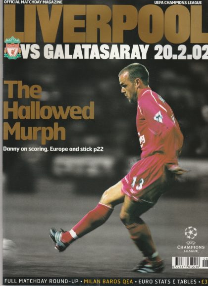 Liverpool v Galatasaray   20-Feb-2002