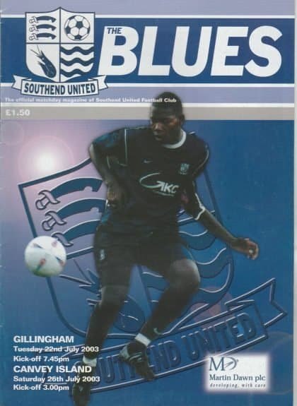 Southend United v Canvey Island  26-Jul-2003