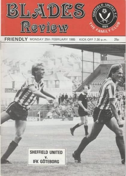 Sheffield United v IFK Gothenburg 25-Feb-1985