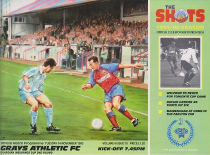 Aldershot Town v Grays Athletic  14-Nov-1995