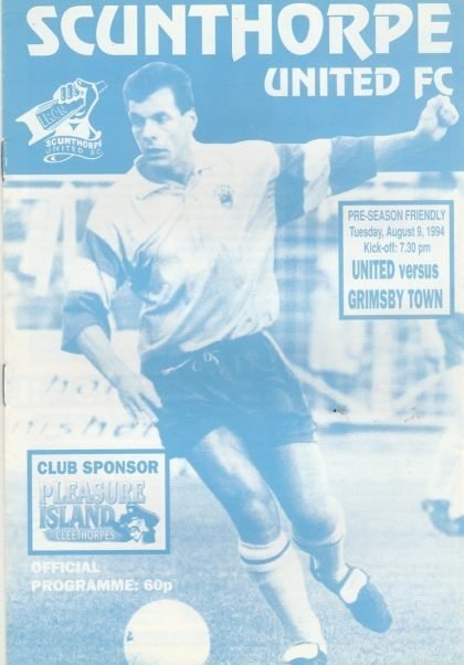 Scunthorpe United v Grimsby Town  09-Aug-1994