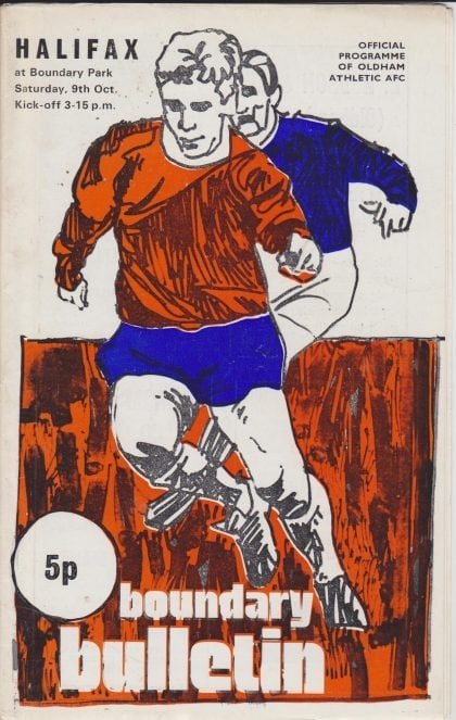 Oldham Athletic v Halifax Town 09-Oct-1971