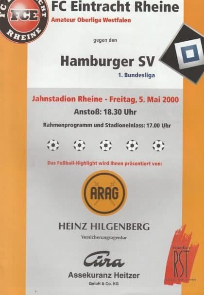 FC Eintracht Rheine v SV Hamburg   05-May-2000