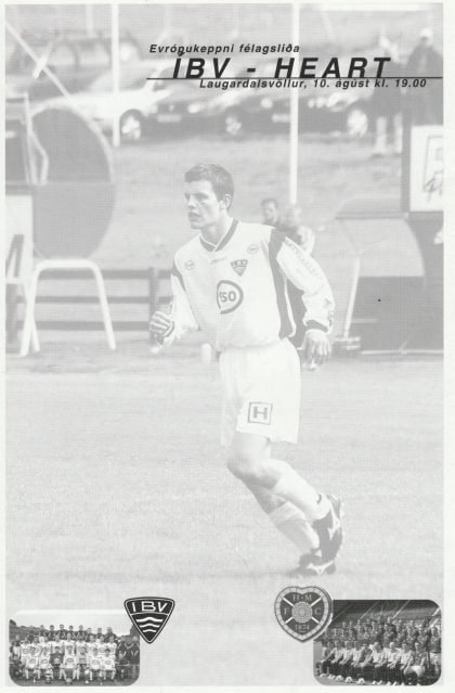 IBV Vestmannaeyjar v Heart of Midlothian  10-Aug-2000
