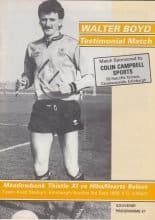 Meadowbank Thistle XI v Hibs/Hearts Select  03-Sep-1989