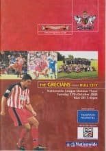 Exeter City v Hull City 17-Oct-2000