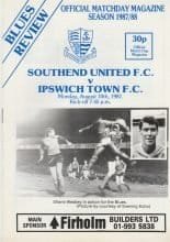 Southend United v Ipswich Town  10-Aug-1987