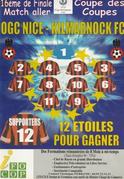 OGC Nice v Kilmarnock  18-Sep-1997