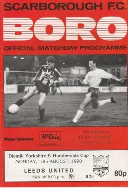 Scarborough v Leeds United 13-Aug-1990