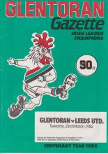 Glentoran v Leeds United   23-Mar-1982