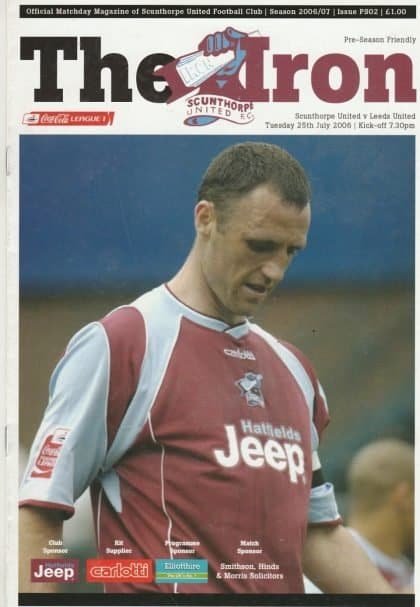 Scunthorpe United v Leeds United  25-Jul-2006