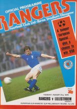 Glasgow Rangers v Lillestrom 21-Aug-1979