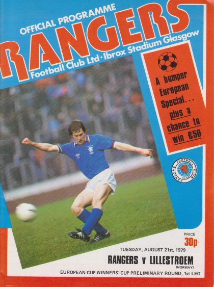 Glasgow Rangers v Lillestrom 21-Aug-1979