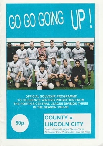 Stockport County Reserves v Lincoln City Reserves 01-May-1996