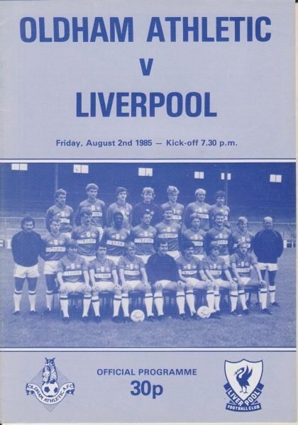 Oldham Athletic v Liverpool 02-Aug-1985