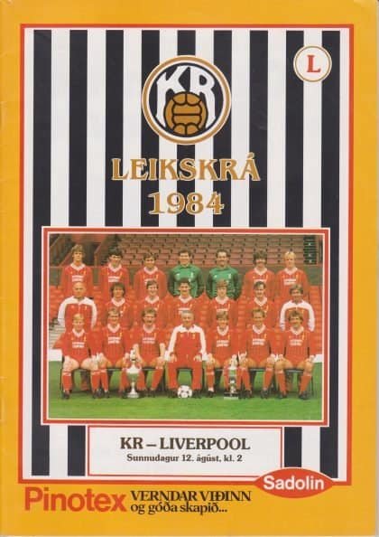 KR Reykjavik v Liverpool    12-Aug-1984