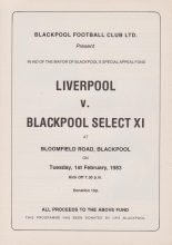 Blackpool Select XI v Liverpool  01-Feb-1983