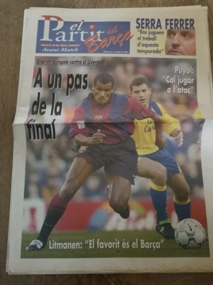 Barcelona v Liverpool 05-Apr-2001