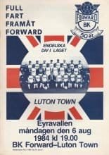 BK Forward v Luton Town  06-Aug-1984