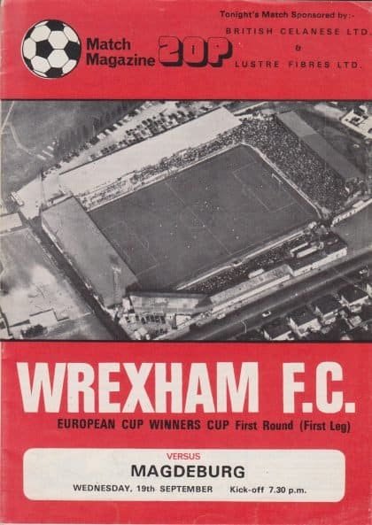 Wrexham v 1FC Magdeburg 19-Sep-1979