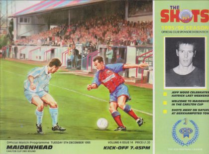 Aldershot Town v Maidenhead United 05-Dec-1995