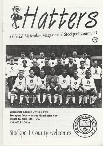 Stockport County Reserves v Manchester City Reserves 05-Apr-1997