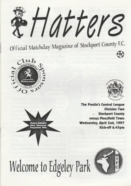 Stockport County Reserves v Mansfield Town Reserves 02-Apr-1997