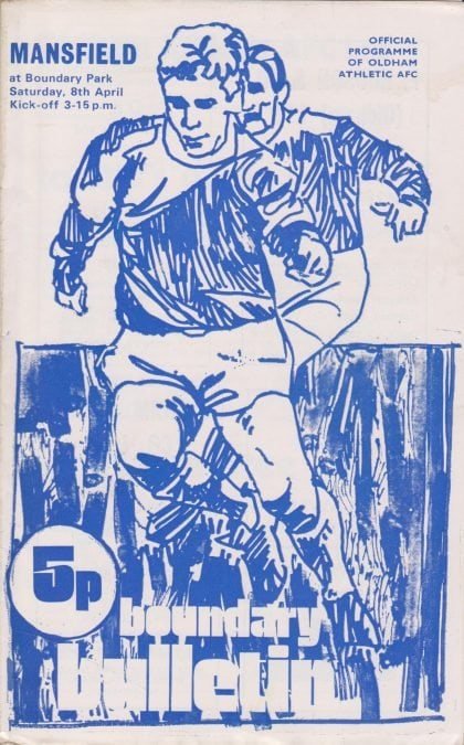 Oldham Athletic v Mansfield Town  08-Apr-1972