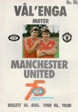 Vålerenga v Manchester United 10-Aug-1988