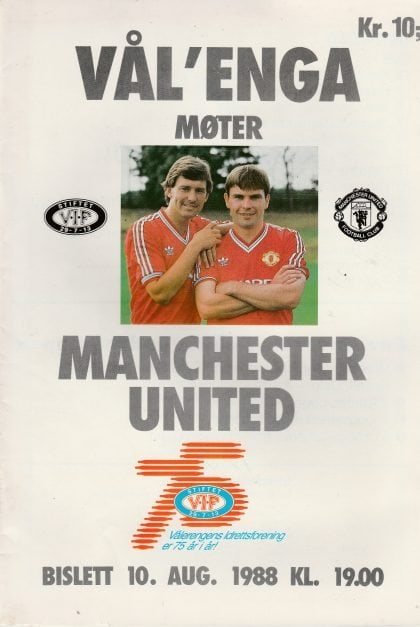 Vålerenga v Manchester United 10-Aug-1988