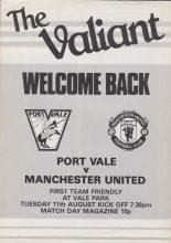 Port Vale v Manchester United  11-Aug-1981