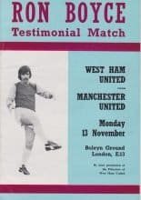 West Ham United v Manchester United 13-Nov-1972