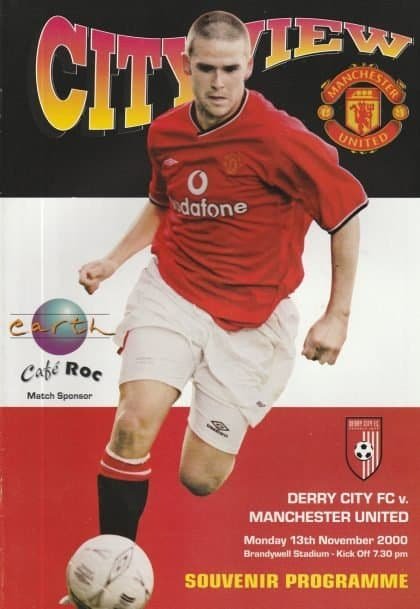 Derry City v Manchester United 13-Nov-2000
