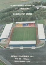 St Johnstone v Manchester United  17-Oct-1989