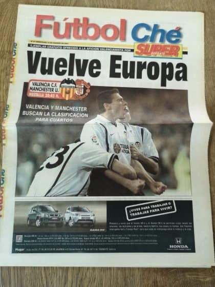 Valencia v Manchester United 14-Feb-2001