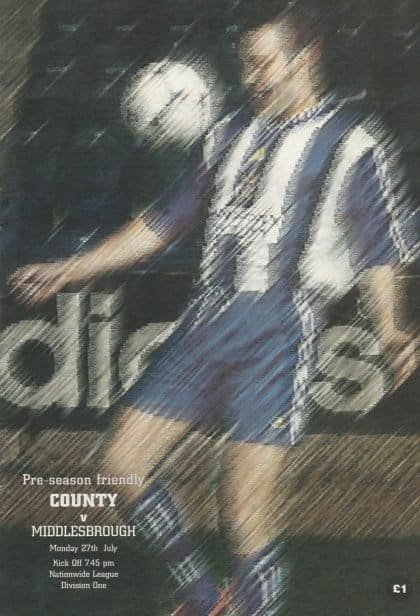 Stockport County v Middlesbrough 27-Jul-1997