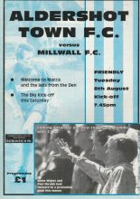 Aldershot Town v Millwall  08-Aug-1995