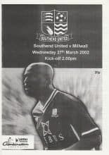 Southend United Reserves v Millwall Reserves  27-Mar-2002