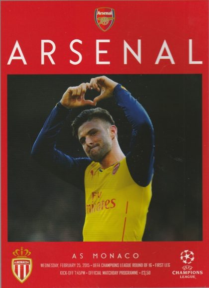 Arsenal v AS Monaco 25-Feb-2015