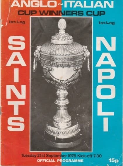 Southampton v Napoli 21-Sep-1976