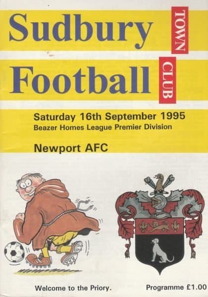 Sudbury Town v Newport AFC  16-Sep-1995