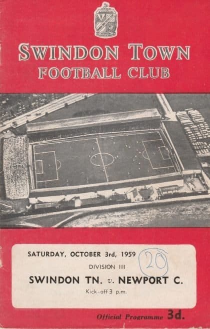 Swindon Town v Newport County 03-Oct-1959