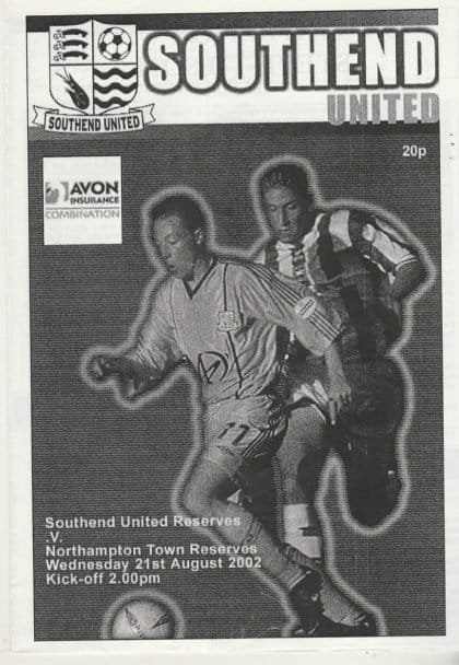 Southend United Reserves v Northampton Town Reserves  21-Aug-2002