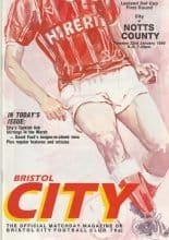 Bristol City v Notts County 23-Jan- 1990