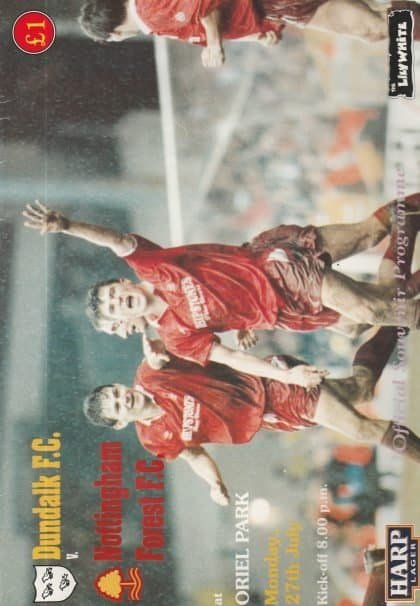 Dundalk v Nottingham Forest 27-Jul-1992