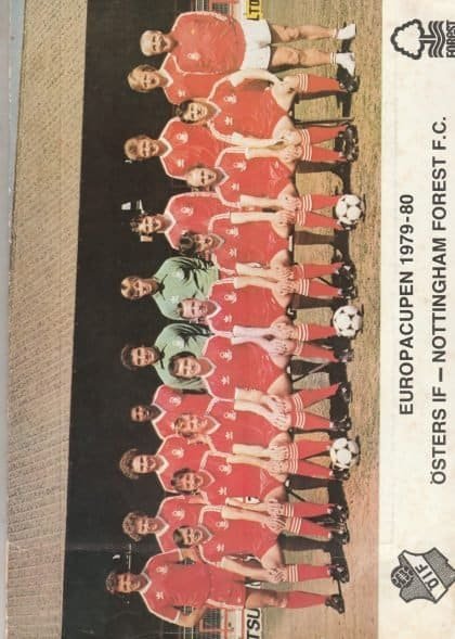 Östers IF  v Nottingham Forest 03-Oct-1979