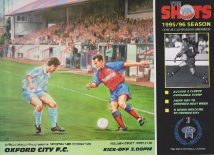 Aldershot Town v Oxford City 14-Oct-1995