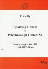 Spalding United v Peterborough United XI 01-Aug-1999