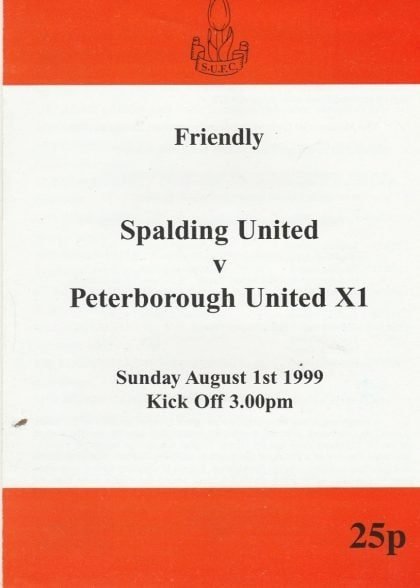Spalding United v Peterborough United XI 01-Aug-1999